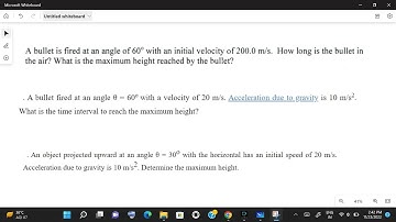 Projectile Motion// 03 //   Numerical Problems:: 01