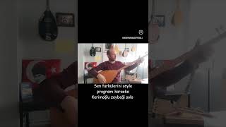 Kerimoğlu zeybeği karaoke türkü çalışması akustik bağlama