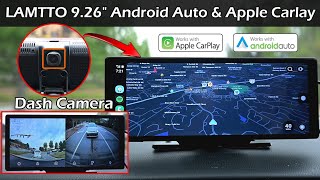 LAMTTO 9.26' Display Wireless Android Auto & Carplay & Dashcam