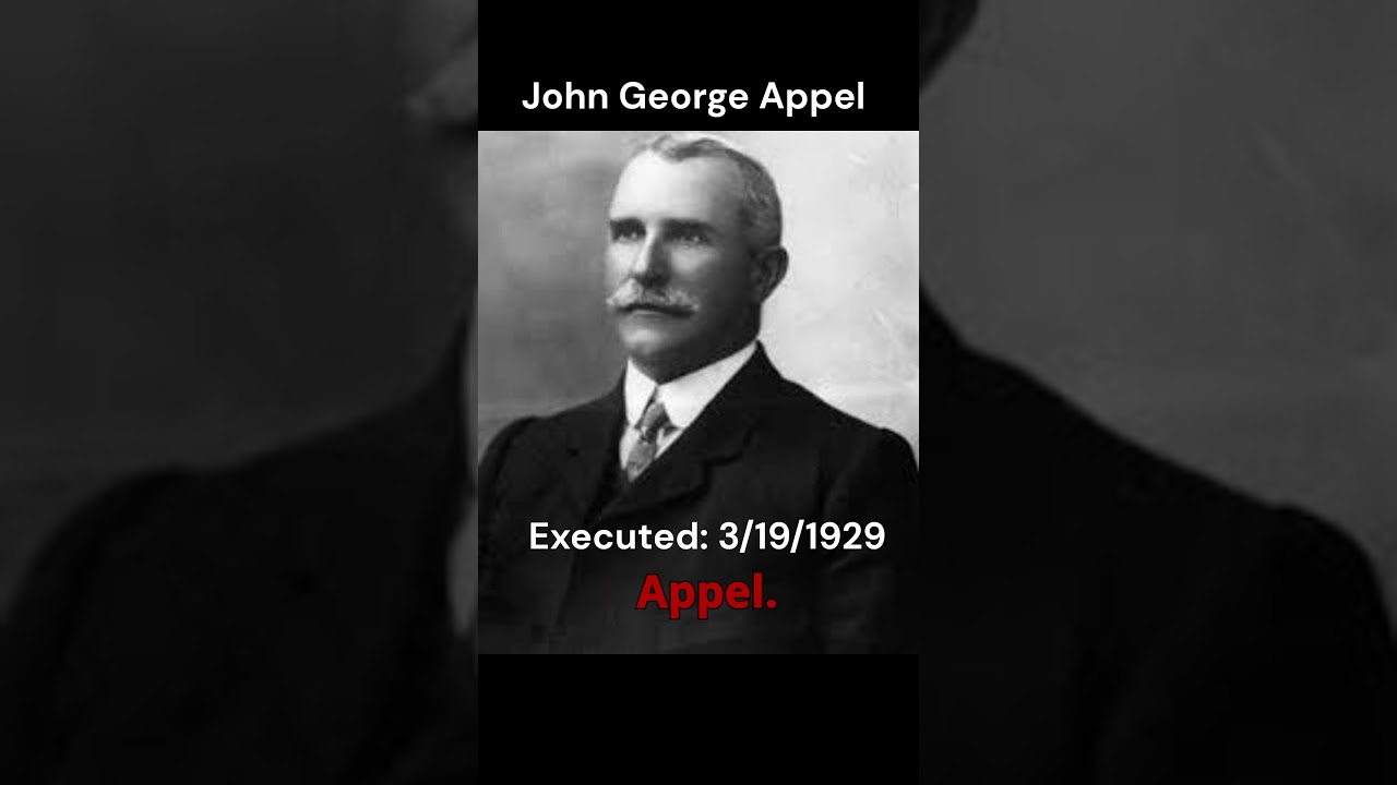 Last Words before Execution | John George Appel