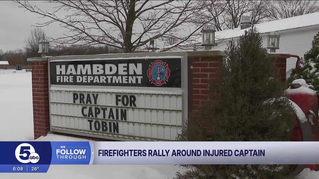 Firefighter remains in ICU nearly 3 weeks after home explosion