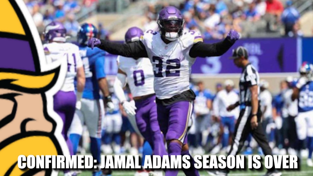 Vikings LB/S Jamal Adams’ Season is Over Vikings LB/S Jamal Adams’ Season is Over