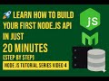 Build Your First Node API in Just 20 Minutes 🚀 | Node.js Tutorial for Beginners (English Part 4)