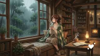 Rainy Cottage Afternoon ☔ Cozy Anime Ambience for Relaxation, Study & Sleep