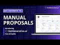 Say Goodbye to Manual Proposals! ✋📄 Introducing GetGenerative.ai - Your Salesforce AI Copilot 🤖🚀
