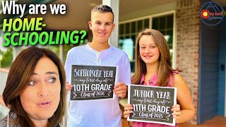 WHY ARE WE HOMESCHOOLING? Our homeschooling journey tips! CAN YOU HOMESCHOOL THROUGH HIGH SCHOOL?