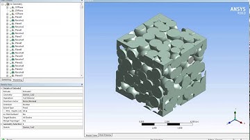 Microstructure modelling of sintered materials in Ansys DesignModeler