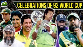 Celebration Of 92 World Cup - Imran Khan - Wasim Akram - Ramiz Raja Geo Special Transmission