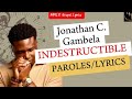 Jonathan c gambela  indestructible paroleslyrics