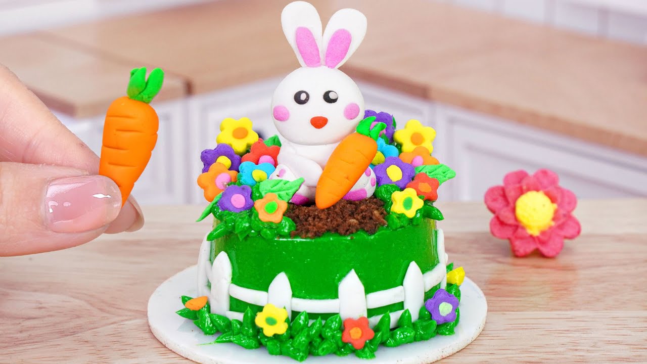 ???? Sweet Miniature Rabbit Garden Cake Decorating ???? | 1000+ ...