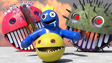 The Epic Maze Adventure: Pacman, Chain Chomp, and Walking Robot Face the Ultimate Test