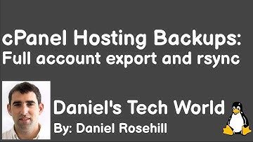 Taking cPanel hosting backups: full account export and rsync