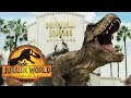 T rex rexy attacks universal studios jurassic world dominion