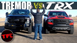 Super Duty vs Supercharger: Will Ford’s 1,050 LB-FT Diesel Finally Crush the TRX in a Drag Race?