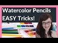 How to use Watercolor Pencils (10 EASY Tricks!)