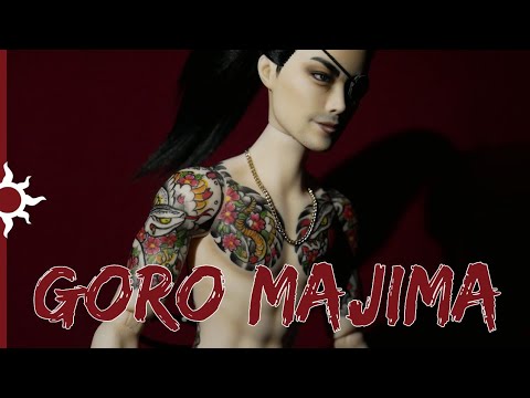 Doll repaint! Goro Majima from Yakuza game series