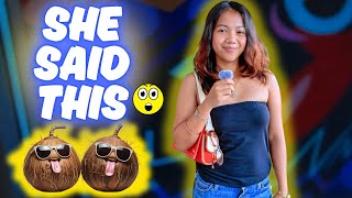 Filipina Answers Crazy Questions...unexpected Answers