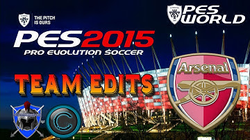 PES 2015 Editing Kits - Arsenal step by step guide on PS4