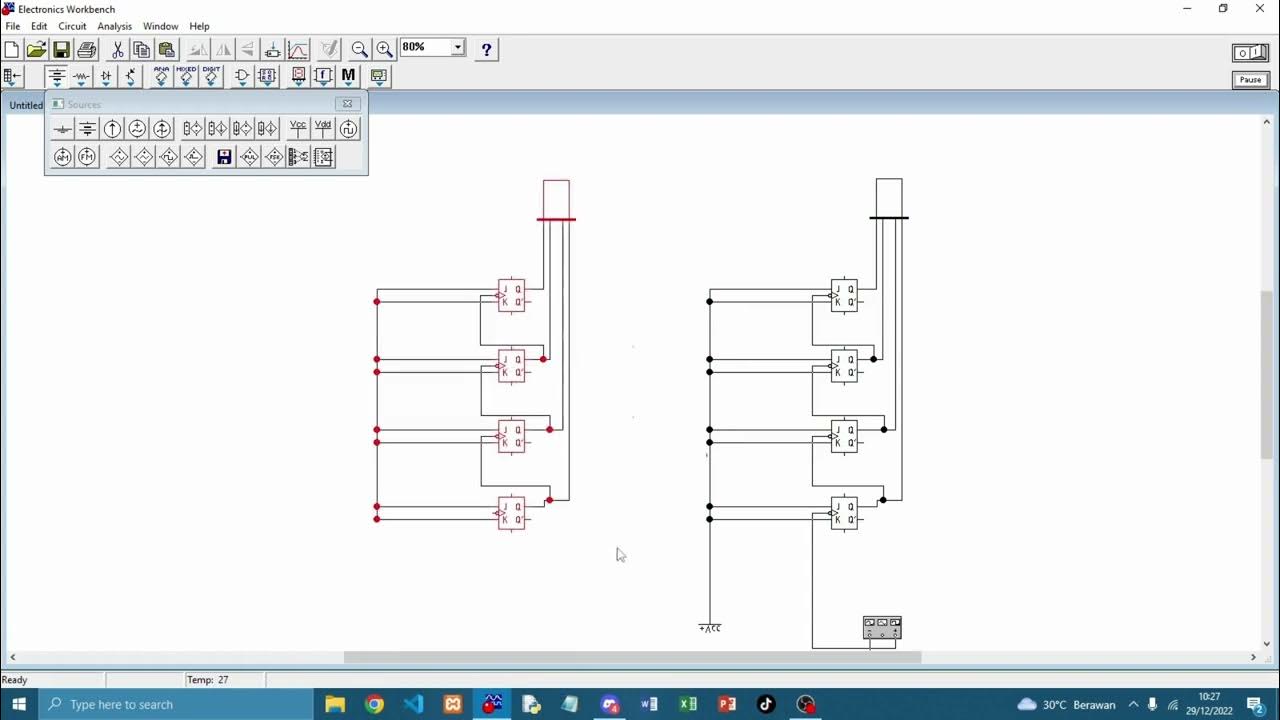 membuat stopwatch di software EWB YouTube