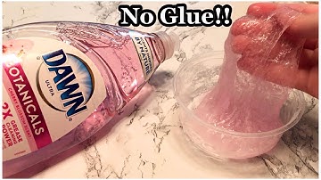 Quick And Easy No Glue Dish Soap Slime!!