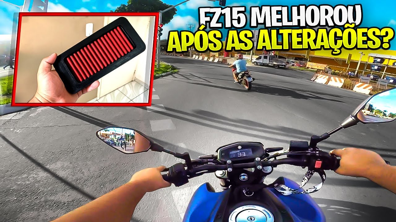 FZ15 MELHOROU APÓS FILTRO ESPORTIVO E VELA DE IRIDIUM?