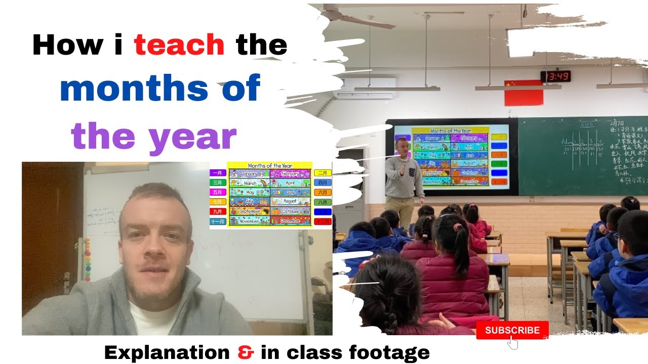 ESL - How to teach the months of the year to primary school students