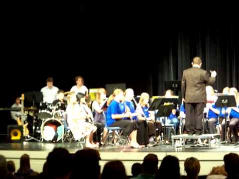 Towns County Middle School Band performing  "Louie, Louie"