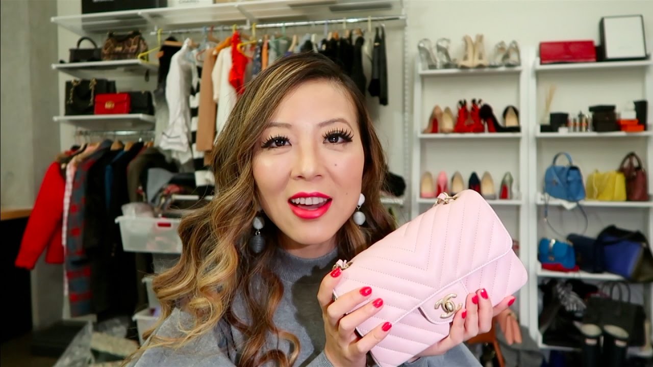 unboxing CHANEL chevron classic extra mini flap 