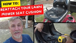 How To Reattach Your Lawn Mower Seat Cushion