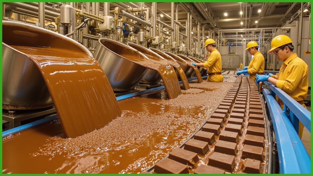 ¿Cómo se producen 200,000 barras de chocolate al día en la fábrica ...