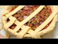 How to weave a lattice-top pie crust: SomethingEdible.com