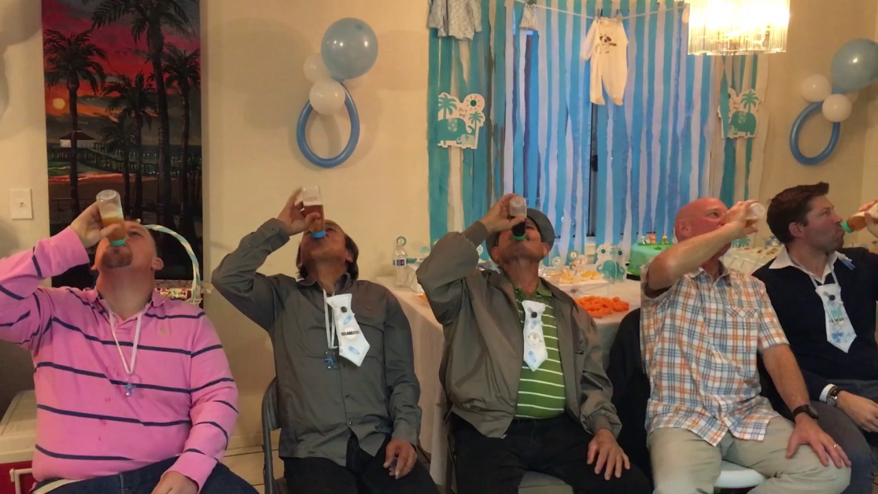 Funny Baby Shower Game for Men YouTube