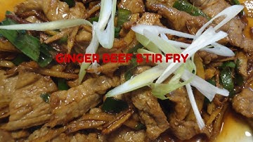 GINGER BEEF STIR FRY