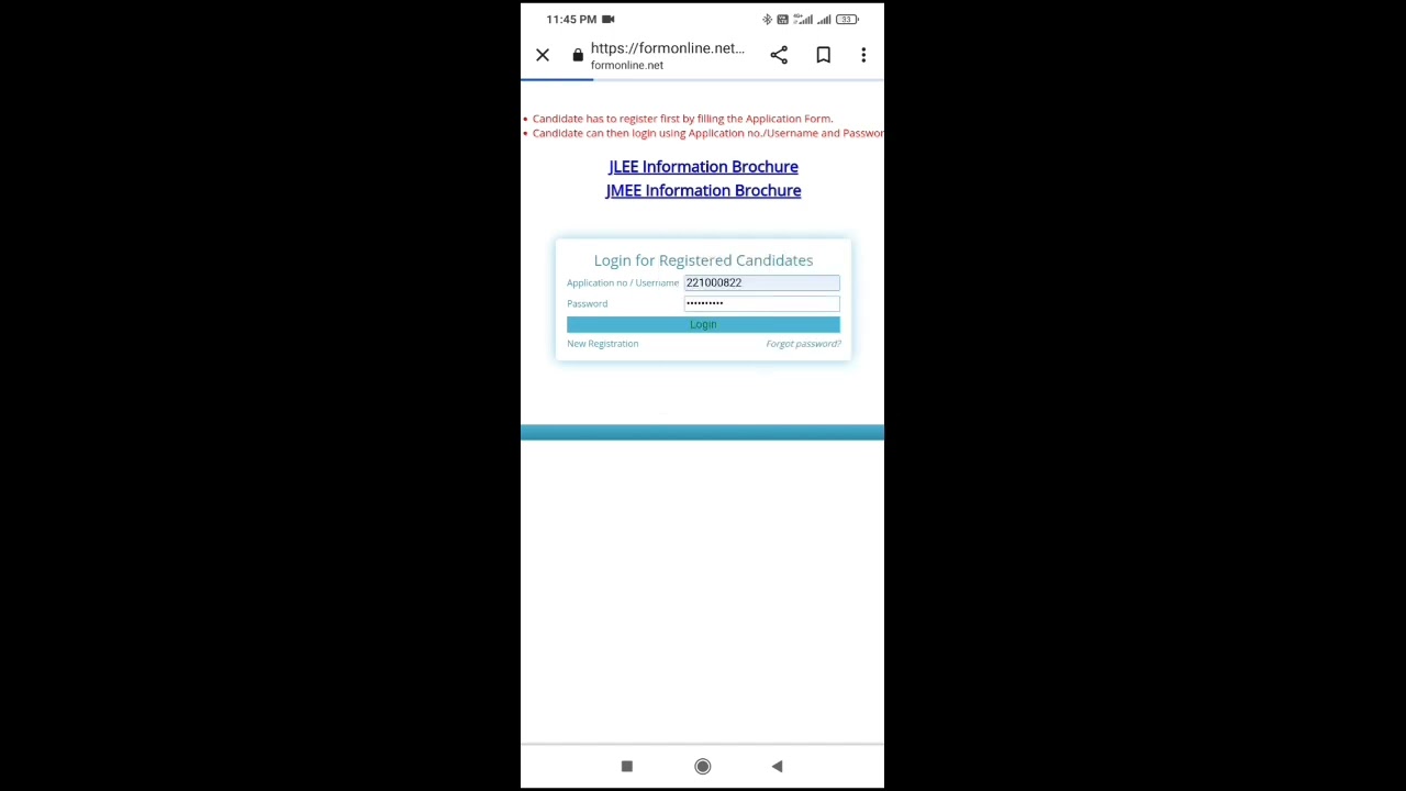 JLEE admit card download 2022