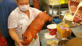 唔會呃啊伯  傳“禮記” 西周八珍之一"炮豚"  #新鮮出爐 #燒乳豬  皮薄脆、肉鬆嫩、骨香酥，色金黃、皮鬆化、肉質幼嫩  #新强記  #香港#佐敦#上海街 #HongKongStreetfood