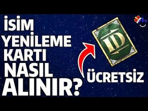 Pubg mobile isim kartı nasıl alinir