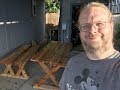 Building a picnic table Building a picnic table