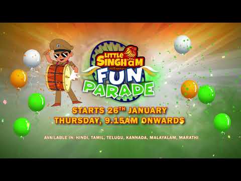 Little Singham Fun Parade | Republic Day | Starts 26th Jan, Thursday 9.15 AM onwards | POGO