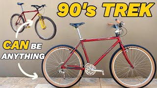 90s TREK Mountain Track XC - One Bike Two Transformations