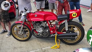 Timeless sound of classic racing motorcycles - food for the soul.