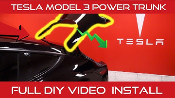 I INSTALLED POWER TRUNK ON MY TESLA MODEL 3 - with foot sensor & soft close!