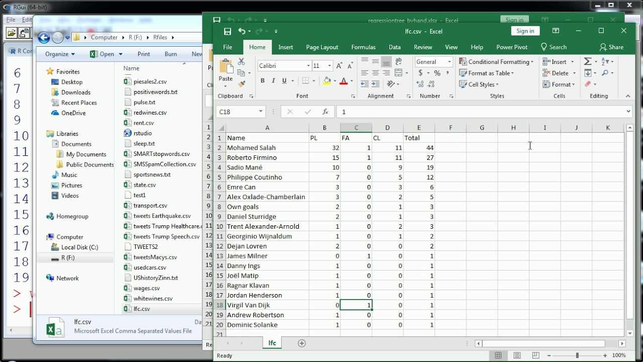 R - write CSV file with write table