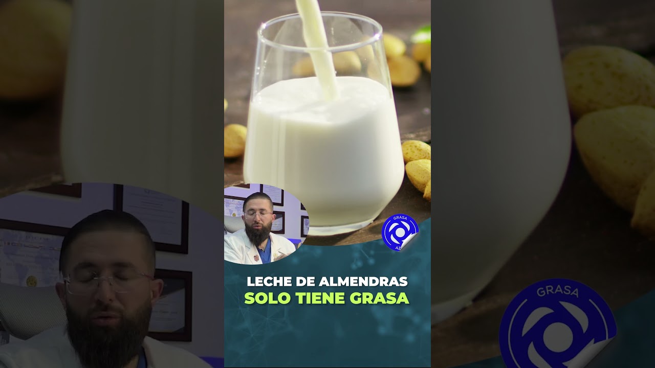 Leche de Almendras: No aporta proteínas ni carbohidratos