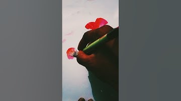 easy Acrylic painting for Beginners |How to paint Flowers || painting Tutorials #Satisfying