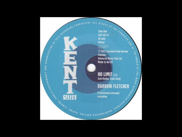 英7” Darrow Fletcher No Limit / What Good Am I Without You CITY024 	KENT SELECT /00080 Darrow Fletcher – No Limit / What Good Am I Without You – Vinyl (7