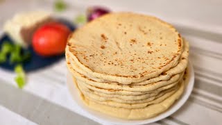 Soft, fluffy, amazing flatbreads for sandwiches, wraps, gyro, and shawarma | Turte moi si pufoase screenshot 3