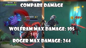 ROGER (NEW HERO) v.s WOLFRAM! (Mobile Legends v.s Heroes Evolved #4)