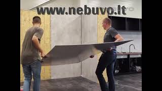Rocko sieninių plokščių montavimas iš UAB Nebuvo www.nebuvo.lt