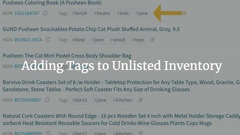 Adding Tags to Unlisted Inventory