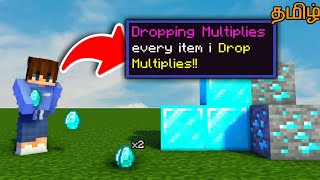 Tamil || Minecraft, But Every Item I Drop Multiplies!